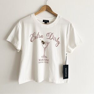Wildfox “Extra Dirty Martini Social Club” Graphic Tee – Size Small